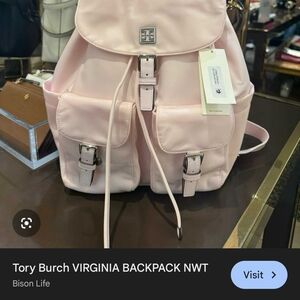 Tory Burch Light Pink Backpack